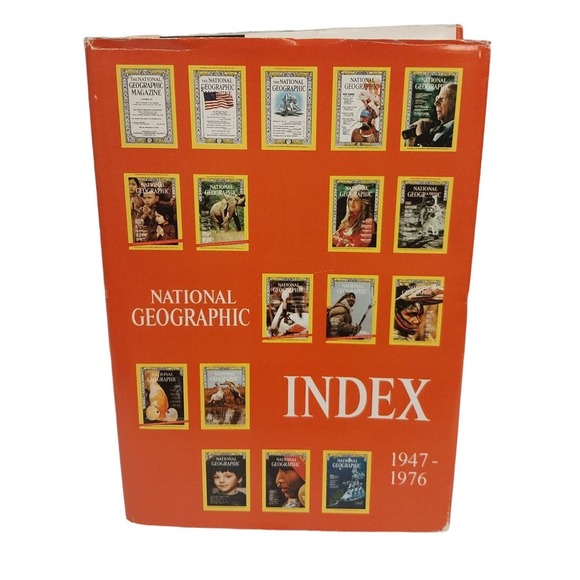 Vintage 1977 National Geographic Index Hardback Book 1947 - 1976 451 Pages - Picture 1 of 5